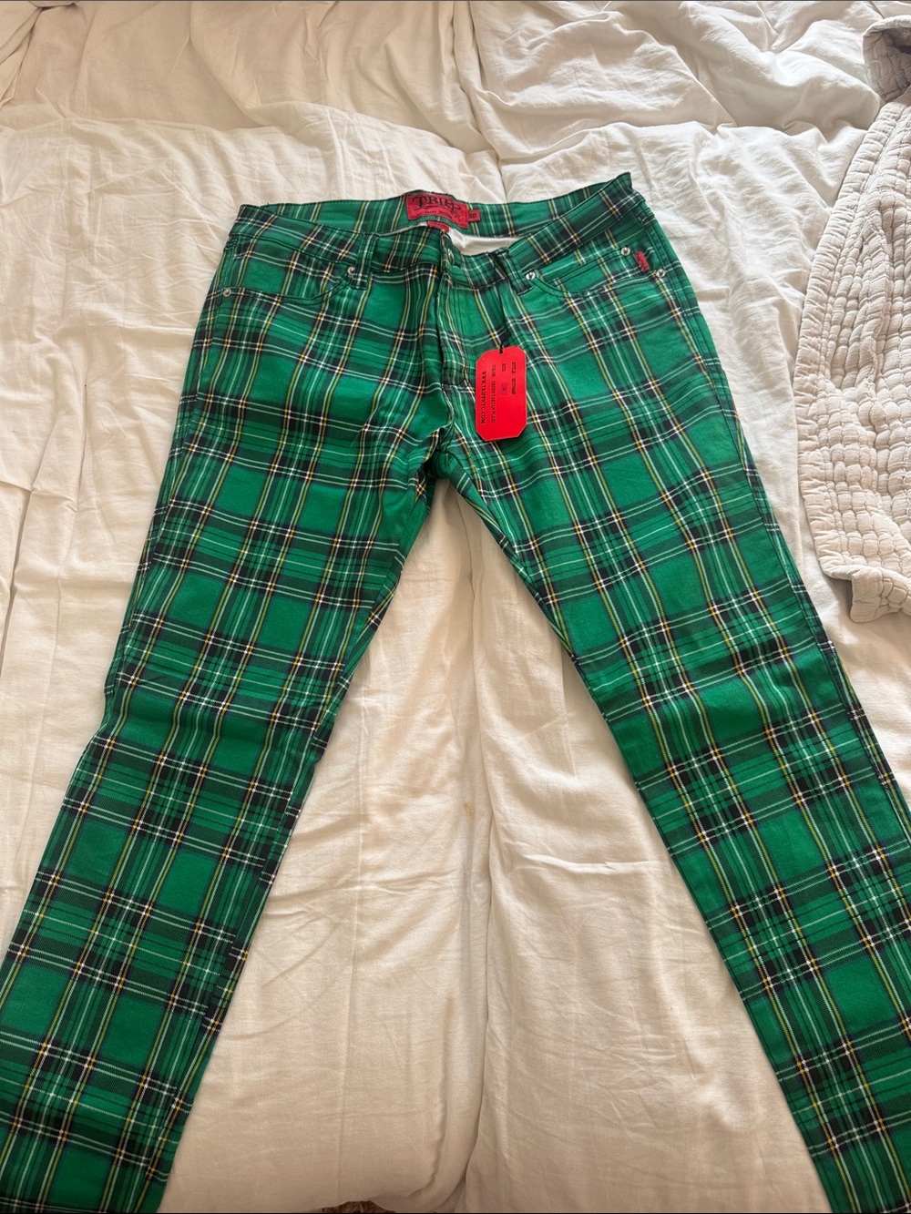 Tripp NYC Green Plaid Men’s Chinos
